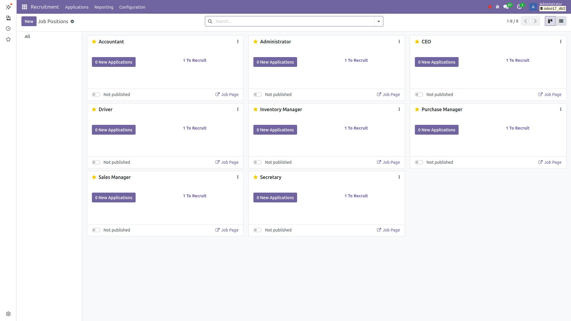 Odoo Recruitment Screenshot